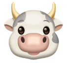 How emoji cow face displayed on Huawei