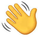 How emoji waving hand displayed on Huawei