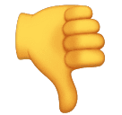 How emoji thumbs down displayed on Huawei