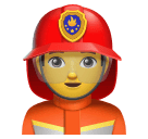 How emoji man firefighter displayed on Huawei