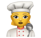 How emoji woman cook displayed on Huawei