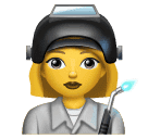 How emoji woman factory worker displayed on Huawei