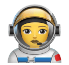 How emoji woman astronaut displayed on Huawei