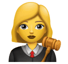 How emoji woman judge displayed on Huawei