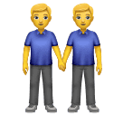 How emoji men holding hands displayed on Huawei