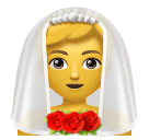 How emoji person with veil displayed on Huawei