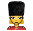 How emoji woman guard displayed on Huawei