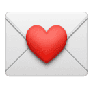 How emoji love letter displayed on Huawei