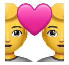 How emoji couple with heart displayed on Huawei