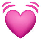 How emoji beating heart displayed on Huawei