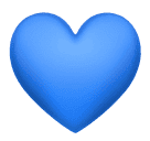 How emoji blue heart displayed on Huawei