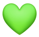 How emoji green heart displayed on Huawei