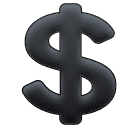 How emoji heavy dollar sign displayed on Huawei