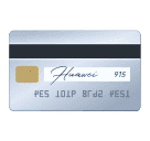 How emoji credit card displayed on Huawei