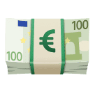 How emoji euro banknote displayed on Huawei