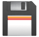 How emoji floppy disk displayed on Huawei