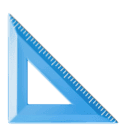 How emoji triangular ruler displayed on Huawei