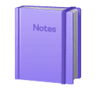 How emoji notebook with decorative cover displayed on Huawei