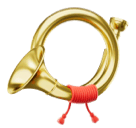 How emoji postal horn displayed on Huawei