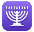 How emoji menorah displayed on Huawei