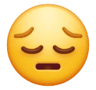 How emoji pensive face displayed on Huawei