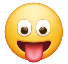 How emoji face with tongue displayed on Huawei