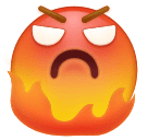 How emoji enraged face displayed on Huawei