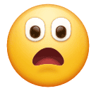 How emoji frowning face with open mouth displayed on Huawei