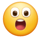 How emoji face with open mouth displayed on Huawei