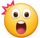 How emoji astonished face displayed on Huawei