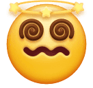 How emoji face with spiral eyes displayed on Huawei