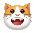 How emoji grinning cat displayed on Huawei