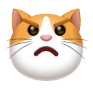 How emoji pouting cat displayed on Huawei