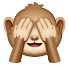 How emoji see-no-evil monkey displayed on Huawei