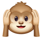 How emoji hear-no-evil monkey displayed on Huawei