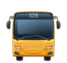 How emoji oncoming bus displayed on Huawei