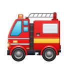 How emoji fire engine displayed on Huawei