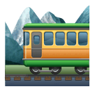 How emoji mountain railway displayed on Huawei