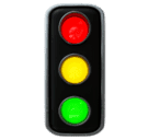 How emoji vertical traffic light displayed on Huawei