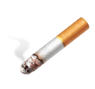 How emoji cigarette displayed on Huawei