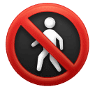 How emoji no pedestrians displayed on Huawei