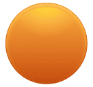 How emoji orange circle displayed on Huawei