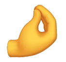 How emoji pinched fingers displayed on Huawei