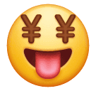 How emoji money-mouth face displayed on Huawei