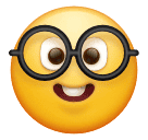 How emoji nerd face displayed on Huawei