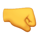 How emoji right-facing fist displayed on Huawei