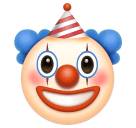 How emoji clown face displayed on Huawei