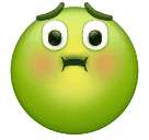 How emoji nauseated face displayed on Huawei