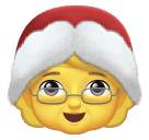 How emoji Mrs. Claus displayed on Huawei