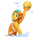 How emoji person playing water polo displayed on Huawei